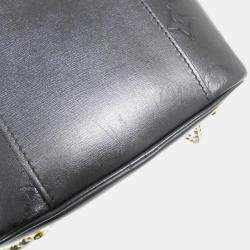 Pre Owned Louis Vuitton Ink Vanity PM Balck Lambskin Monogram Bag