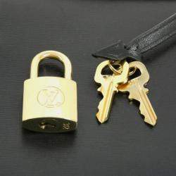 Pre Owned Louis Vuitton Ink Vanity PM Balck Lambskin Monogram Bag