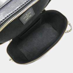 Pre Owned Louis Vuitton Ink Vanity PM Balck Lambskin Monogram Bag