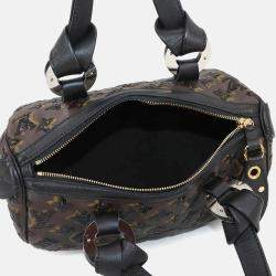 Louis Vuitton Monogram Eclipse Speedy 30 Handbag Brown Black Sequins