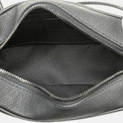 Pre Owned Louis Vuitton Soft Trunk Mini Black Rainbow Taiga Leather Shoulder Bag