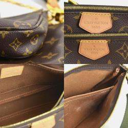 Pre Owned Louis Vuitton Multi Pochette Accessoires Brown Monogram Canvas Shoulder Bag