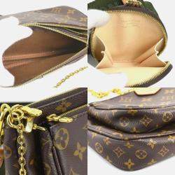 Pre Owned Louis Vuitton Multi Pochette Accessoires Brown Monogram Canvas Shoulder Bag