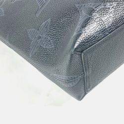 Pre Owned Louis Vuitton Voyage Black Monogram Giant Shadow Leather Tote Bag