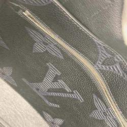Pre Owned Louis Vuitton Voyage Black Monogram Giant Shadow Leather Tote Bag