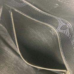 Pre Owned Louis Vuitton Voyage Black Monogram Giant Shadow Leather Tote Bag