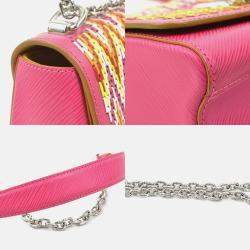 Louis Vuitton Shoulder Bag Epi Twist Mm Leather Pink X Multicolor Silver