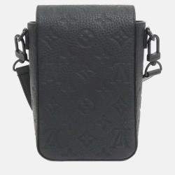 Louis Vuitton Taurillon Monogram S-Lock Vertical Wearable Wallet Shoulder Bag