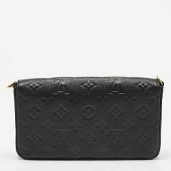Louis Vuitton Black Monogram Empreinte Leather Felicie Pochette Bag
