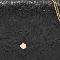Louis Vuitton Black Monogram Empreinte Leather Felicie Pochette Bag