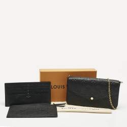Louis Vuitton Black Monogram Empreinte Leather Felicie Pochette Bag
