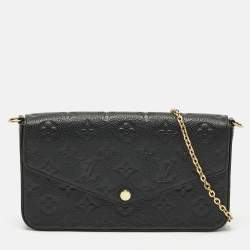 Louis Vuitton Black Monogram Empreinte Leather Felicie Pochette Bag