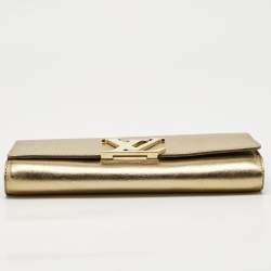 Louis Vuitton Gold Leather Louise Clutch