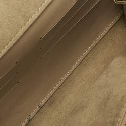 Louis Vuitton Gold Leather Louise Clutch
