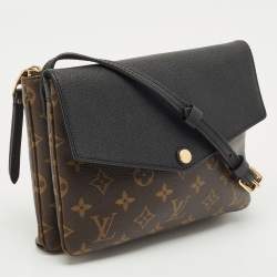 Louis Vuitton Black Monogram Canvas and Leather Twinset Bag