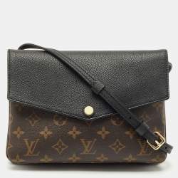 Louis Vuitton Black Monogram Canvas and Leather Twinset Bag