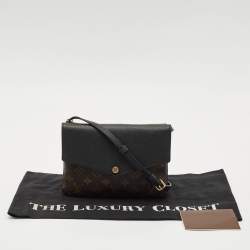Louis Vuitton Black Monogram Canvas and Leather Twinset Bag