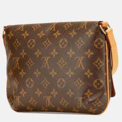 Louis Vuitton Brown Monogram Musette Tango Long Strap