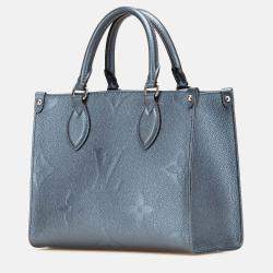 Louis Vuitton Blue Metallic Monogram Giant Empreinte Onthego PM
