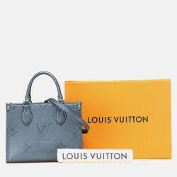 Louis Vuitton Blue Metallic Monogram Giant Empreinte Onthego PM