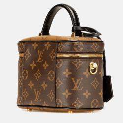 Louis Vuitton Black Brown Monogram Reverse Vanity PM