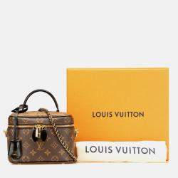 Louis Vuitton Black Brown Monogram Reverse Vanity PM