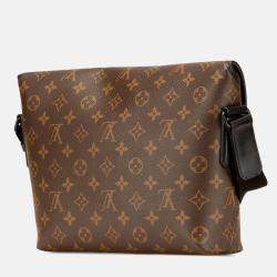 Louis Vuitton Brown Monogram Macassar Magnetic Messenger Bag