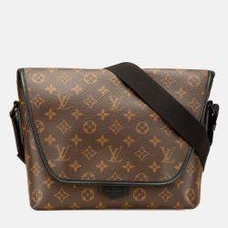 Louis Vuitton Brown Monogram Macassar Magnetic Messenger Bag