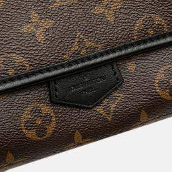 Louis Vuitton Brown Monogram Macassar Magnetic Messenger Bag