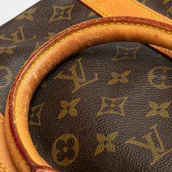 Louis Vuitton Brown Monogram Keepall Bandouliere 55