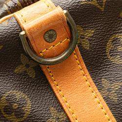 Louis Vuitton Brown Monogram Keepall Bandouliere 55