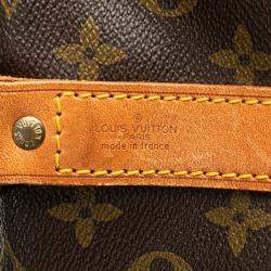 Louis Vuitton Brown Monogram Keepall Bandouliere 55