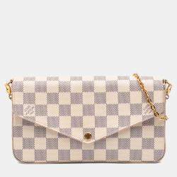 Louis Vuitton White Damier Azur Pochette Felicie