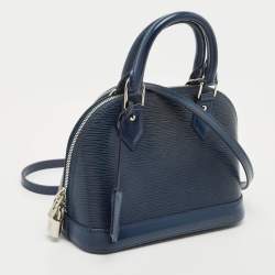 Pre Owned Louis Vuitton Indigo Epi Leather Alma BB Bag