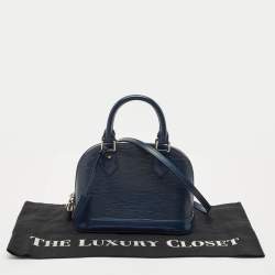 Pre Owned Louis Vuitton Indigo Epi Leather Alma BB Bag