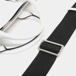 Louis Vuitton Weekend White Taiga Leather Tote Bag