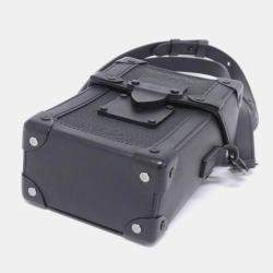 Louis Vuitton Vertical Trunk Black Taurillon Monogram Leather Shoulder Bag