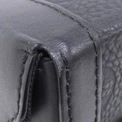 Louis Vuitton Vertical Trunk Black Taurillon Monogram Leather Shoulder Bag