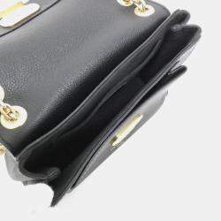 Pre Owned حقيبة كتف لوي فيتون فافين حجم صغير جلد أمبرينت بنقش مونوغرام سوداء