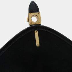 Pre Owned Louis Vuitton Neo Saumur MM Black Monogram Jacquard Shoulder Bag