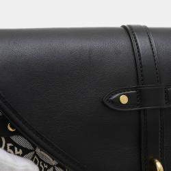 Pre Owned Louis Vuitton Neo Saumur MM Black Monogram Jacquard Shoulder Bag