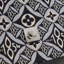 Pre Owned Louis Vuitton Neo Saumur MM Black Monogram Jacquard Shoulder Bag