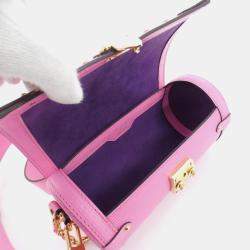 Pre Owned Louis Vuitton Papillon Trunk Rose Epi Leather Shoulder Bag