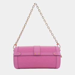 Pre Owned Louis Vuitton Papillon Trunk Rose Epi Leather Shoulder Bag