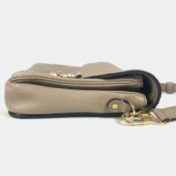 Pre Owned Louis Vuitton Pochette Metis Tourterelle Beige Monogram Empreinte Leather Shoulder Bag