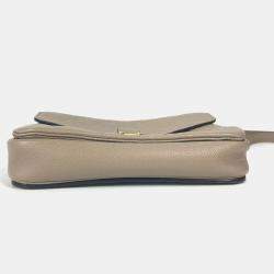 Pre Owned Louis Vuitton Pochette Metis Tourterelle Beige Monogram Empreinte Leather Shoulder Bag