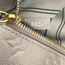 Pre Owned Louis Vuitton Pochette Metis Tourterelle Beige Monogram Empreinte Leather Shoulder Bag
