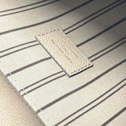 Pre Owned Louis Vuitton Pochette Metis Tourterelle Beige Monogram Empreinte Leather Shoulder Bag