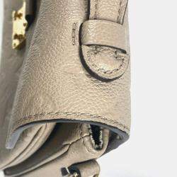 Pre Owned Louis Vuitton Pochette Metis Tourterelle Beige Monogram Empreinte Leather Shoulder Bag