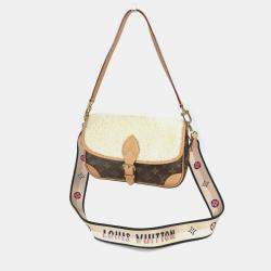 Pre Owned Louis Vuitton Diane Nm PM Canvas Brown Monogram Shoulder Bag 